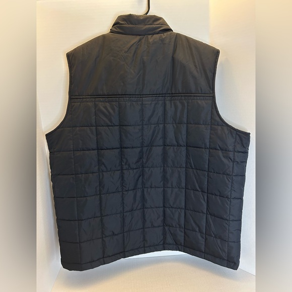 Lands End Men Black Puffer Vest Size XL 46-48 Zip Up W/ Pockets Outdoor - Picture 10 of 12